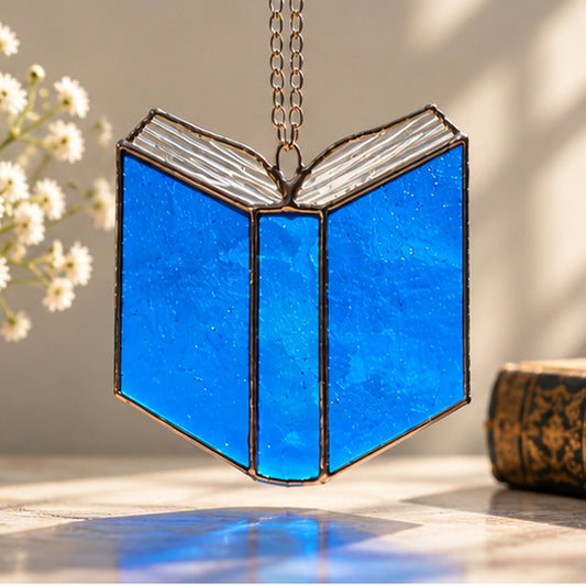 Mini Stained Glass Book – Blue