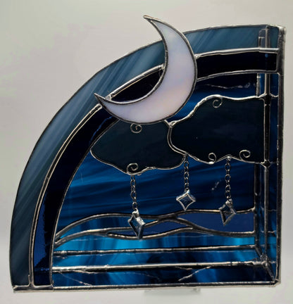 3D Stormy Night Bookend