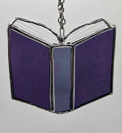 Mini Stained Glass Book-Purple